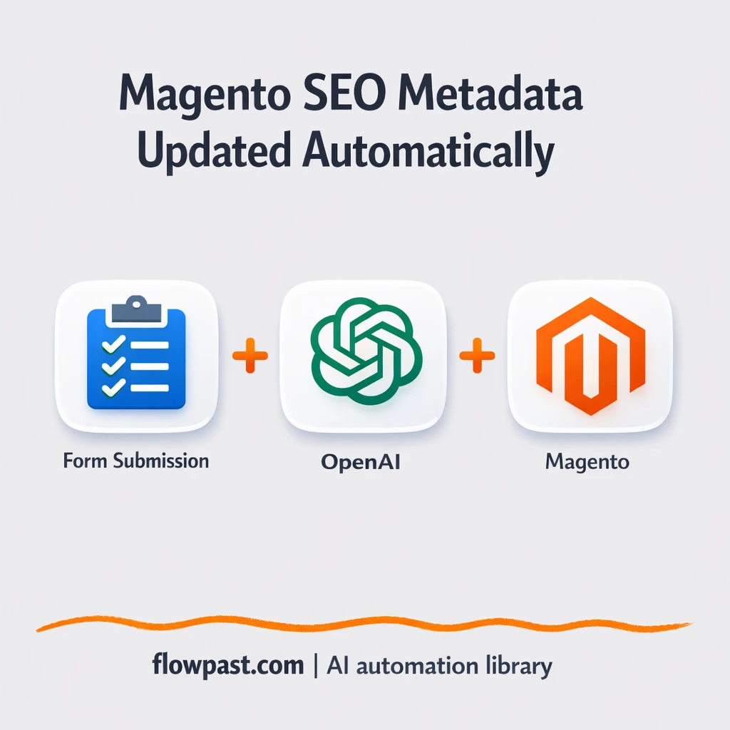 Magento + OpenAI: better meta descriptions by SKU - n8n workflow automation template