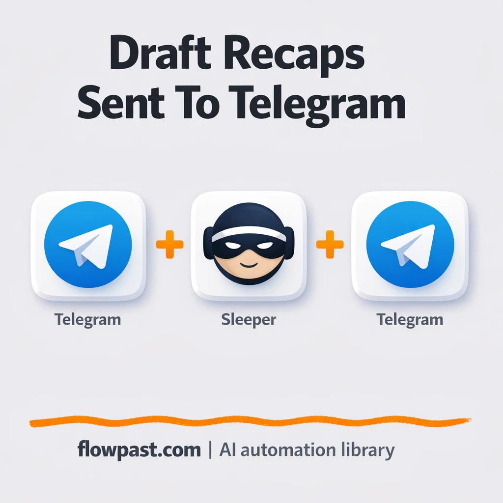 Sleeper to Telegram, instant draft recap on command - n8n workflow automation template