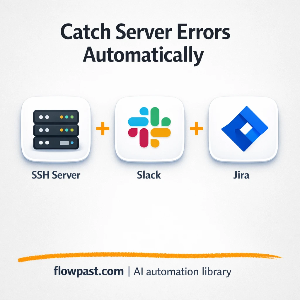 Slack + Jira: turn server errors into tracked issues - n8n workflow automation template