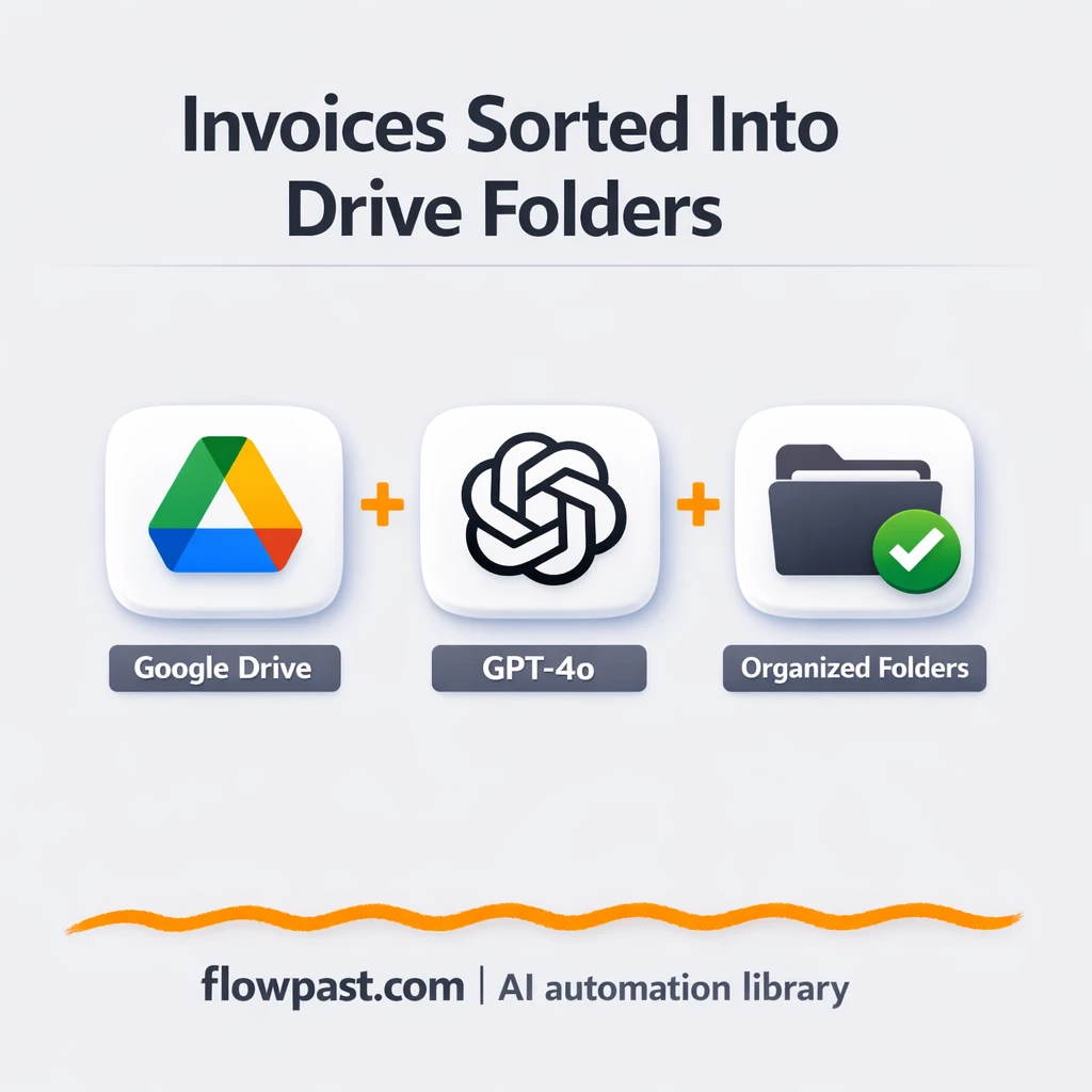 Google Drive + Azure OpenAI: invoices filed correctly - n8n workflow automation template