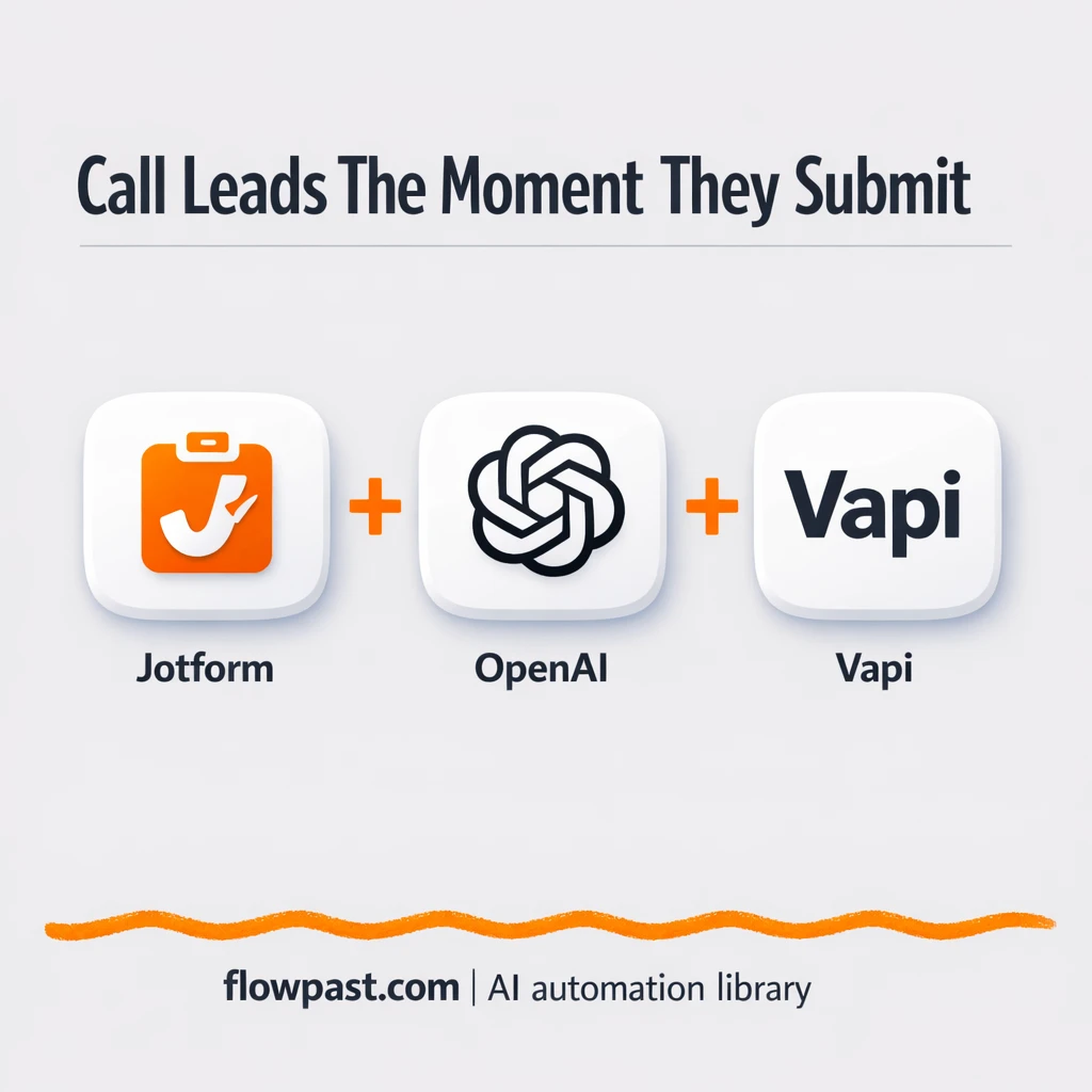 Jotform to Vapi, call new leads while they care - n8n workflow automation template