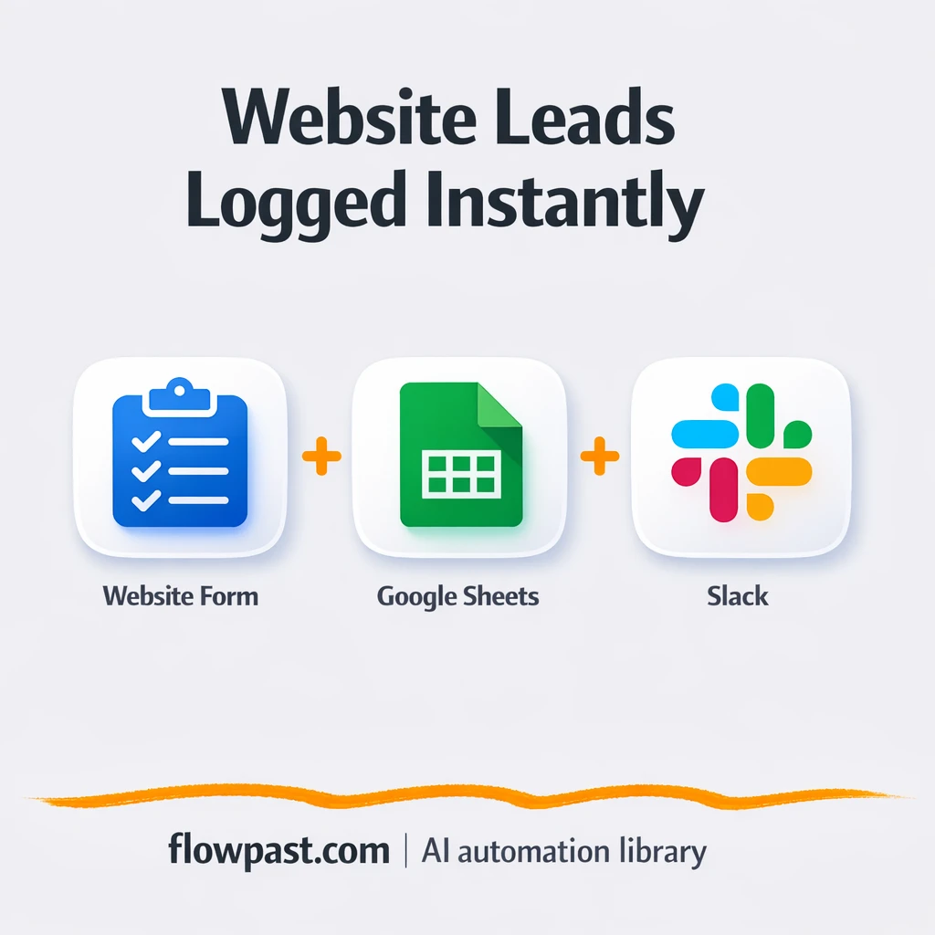 Google Sheets + Slack: leads logged and routed fast - n8n workflow automation template