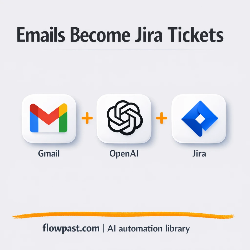 Gmail to Jira, tickets logged and Slack alerted - n8n workflow automation template