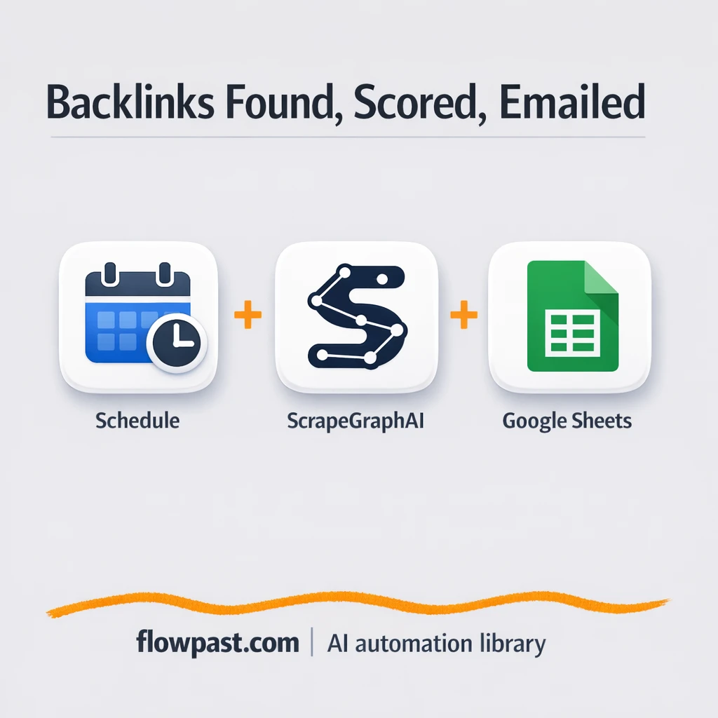 ScrapeGraphAI to Google Sheets, outreach-ready links - n8n workflow automation template