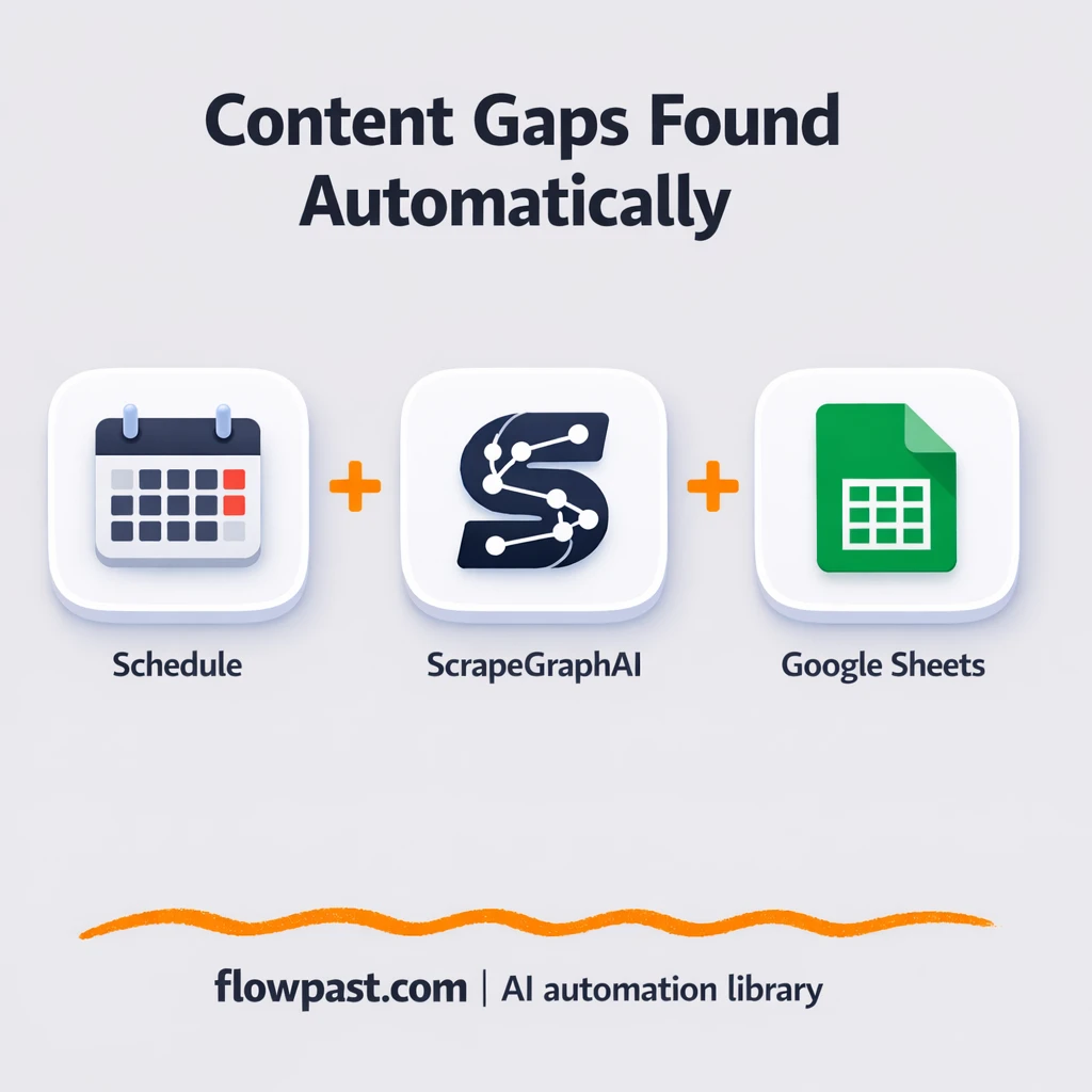 Google Sheets + OpenAI: find content gaps fast - n8n workflow automation template