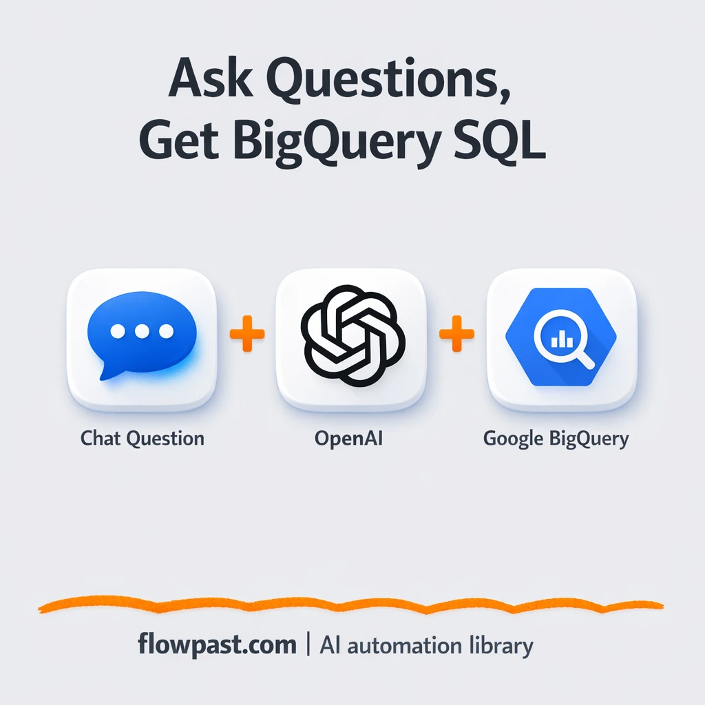 BigQuery + GPT-4o: ask questions, get results - n8n workflow automation template