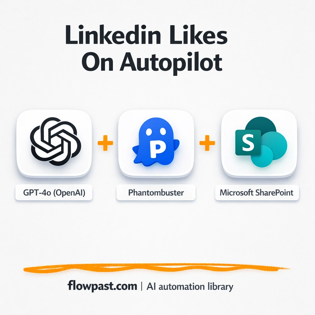 LinkedIn + Phantombuster: consistent likes, no repeats - n8n workflow automation template