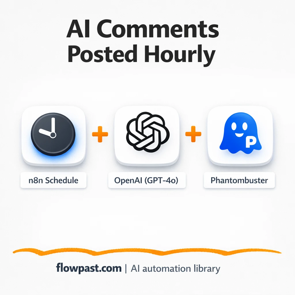 LinkedIn + Phantombuster: comments that stay on brand - n8n workflow automation template