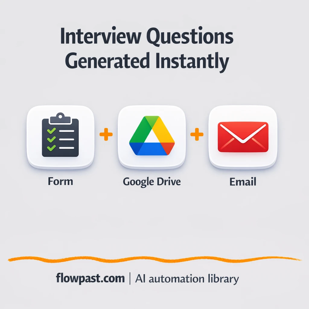 Google Sheets + Drive, interview prep reports by email - n8n workflow automation template