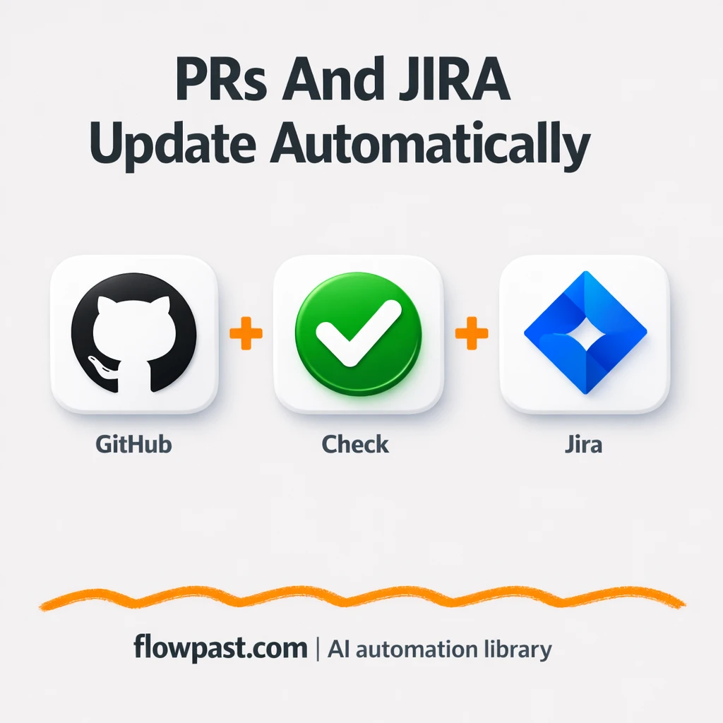 GitHub to Jira, PRs created and tickets stay current - n8n workflow automation template