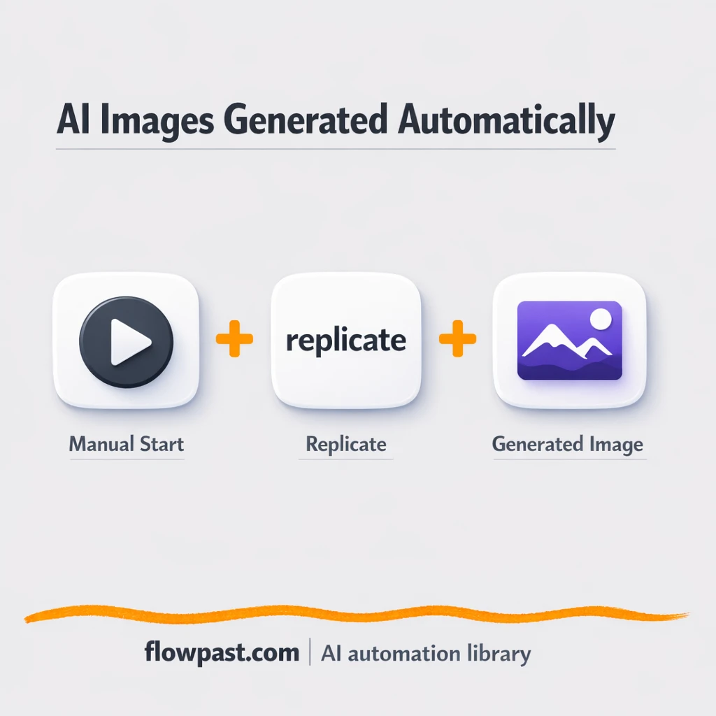 Replicate + Google Sheets: images logged automatically - n8n workflow automation template