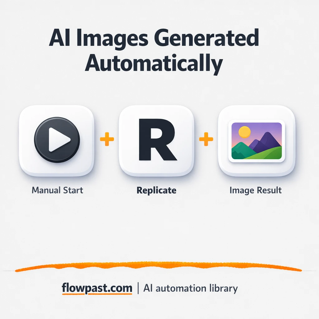 Replicate + Google Drive: AI images ready to use - n8n workflow automation template