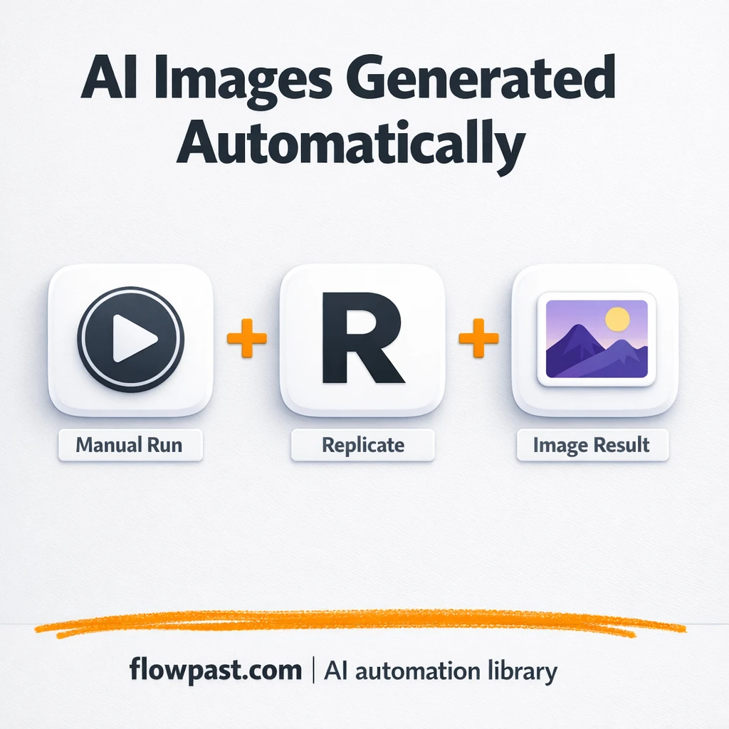 Replicate to Google Sheets, AI outputs logged clean - n8n workflow automation template