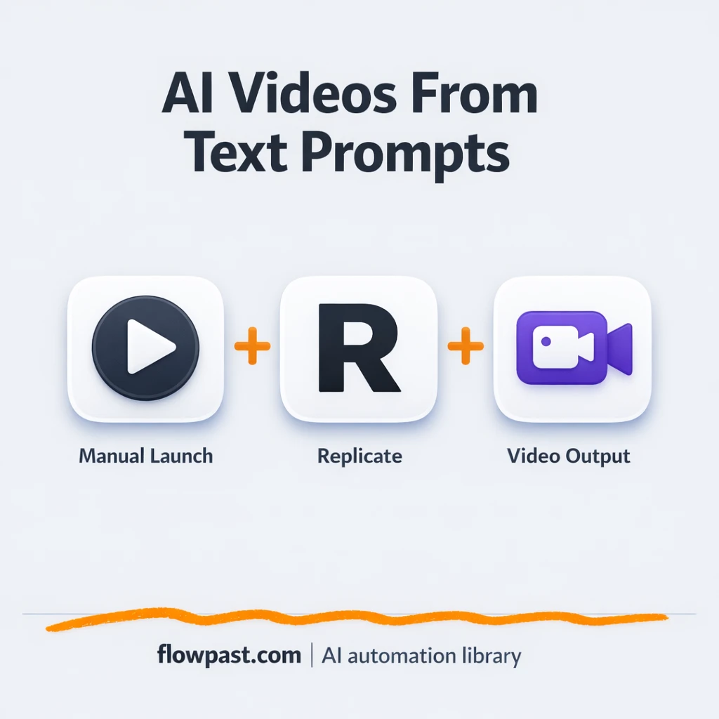 Replicate to Google Sheets, video runs logged clean - n8n workflow automation template