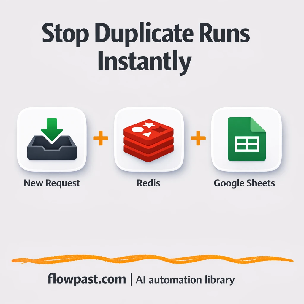 Redis + Google Sheets: track runs, avoid duplicates - n8n workflow automation template