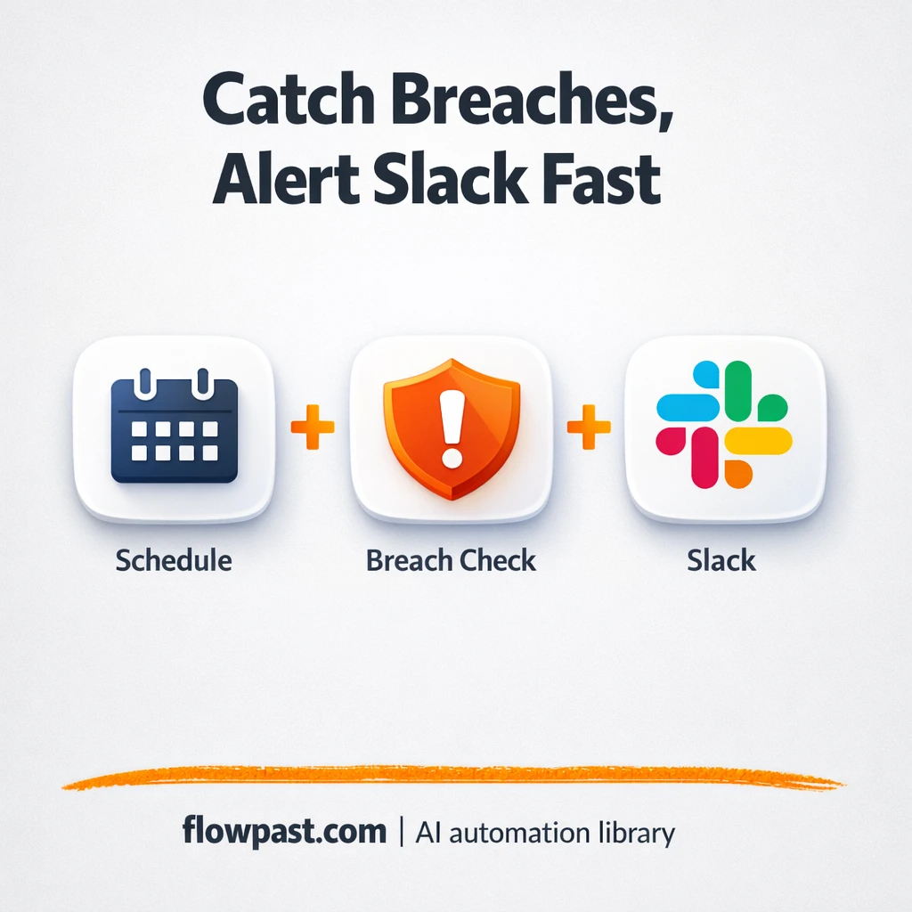 Have I Been Pwned to Slack, breach alerts that matter - n8n workflow automation template