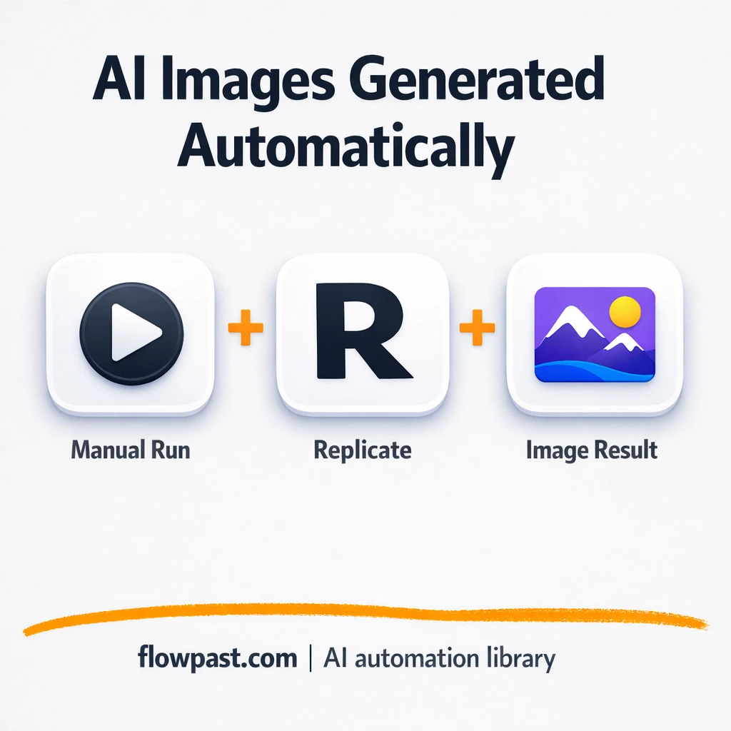 Replicate to Google Sheets, image runs logged clean - n8n workflow automation template
