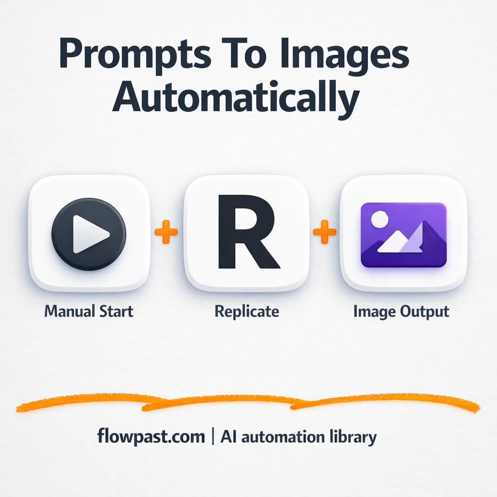 Replicate + Google Sheets: log every AI run clean - n8n workflow automation template