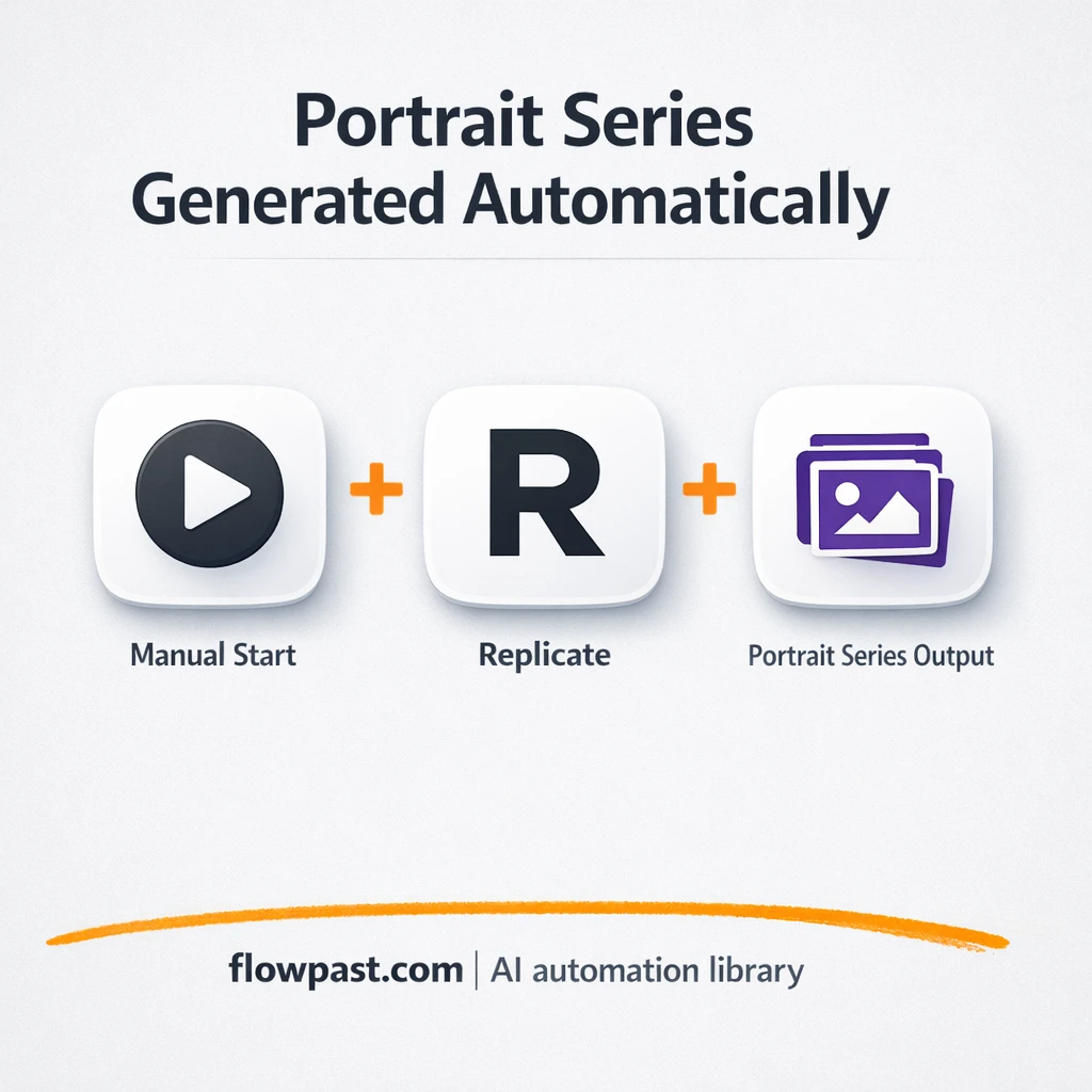 Replicate + Google Sheets: portraits tracked for you - n8n workflow automation template