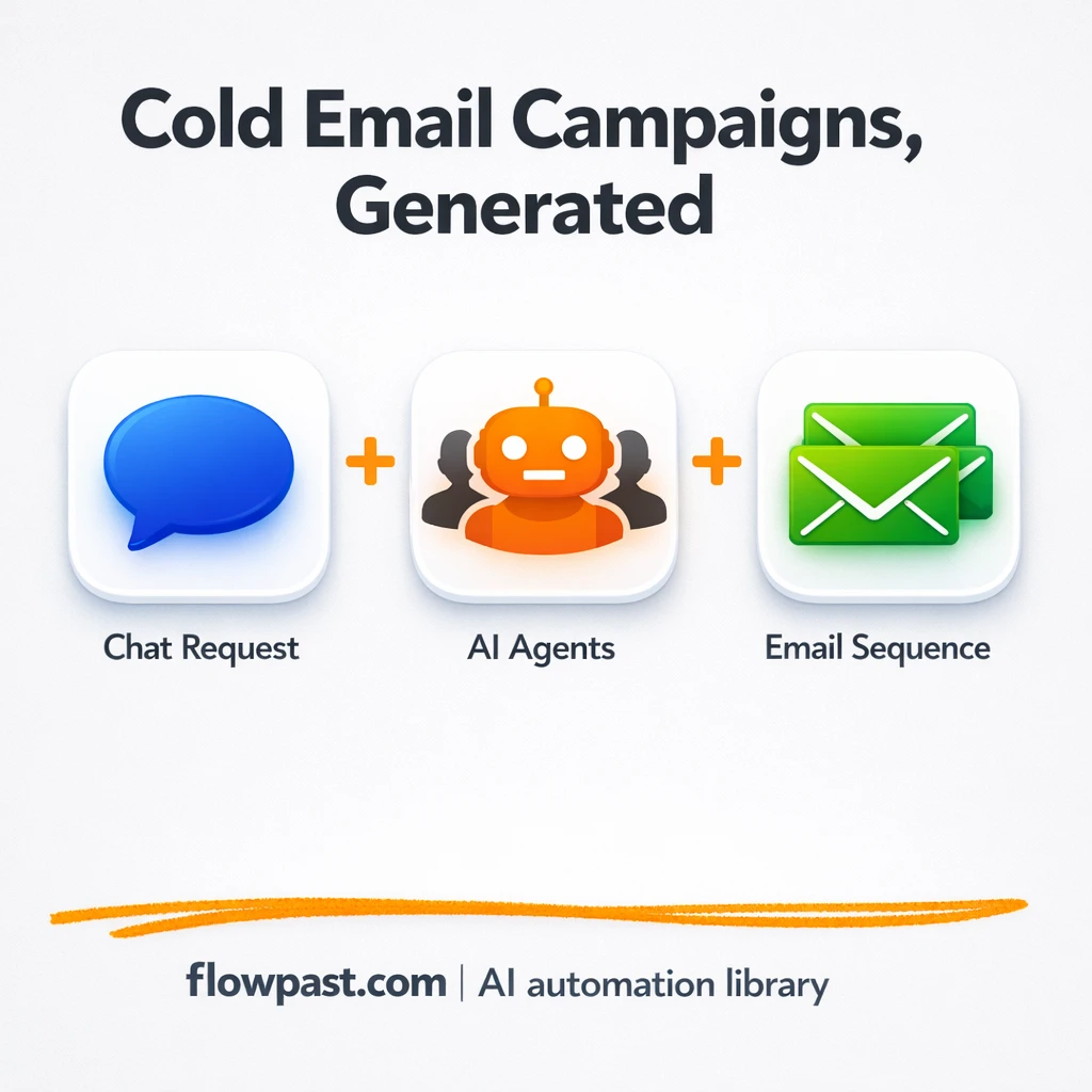 OpenAI + Google Sheets, cold email campaigns ready - n8n workflow automation template