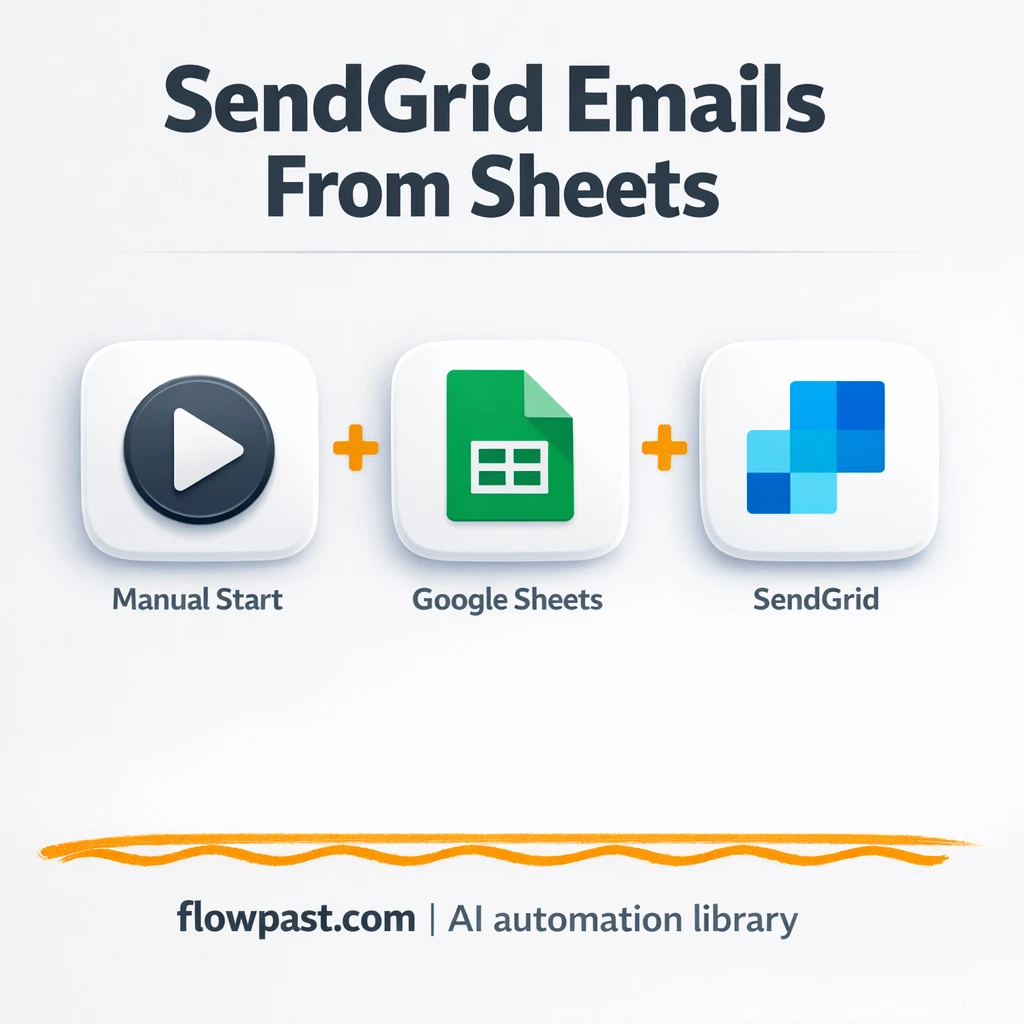 Google Sheets + SendGrid: personalized outreach sent - n8n workflow automation template