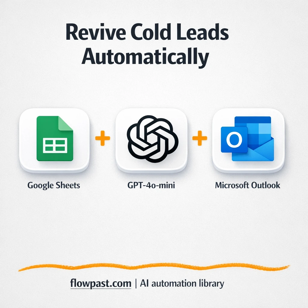 Outlook + Google Sheets: warm follow ups, drafted - n8n workflow automation template