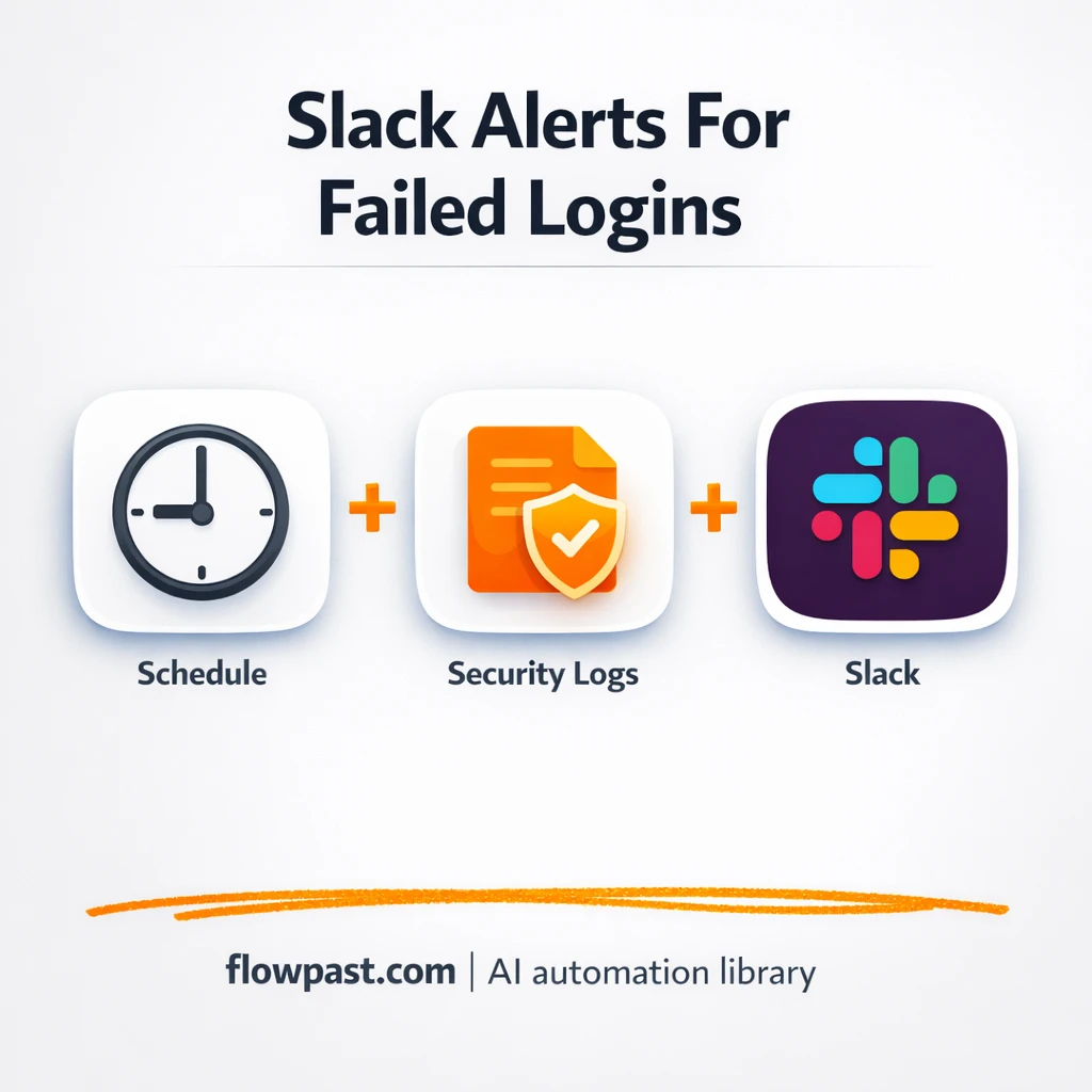 Slack alerts for suspicious login spikes from your logs - n8n workflow automation template