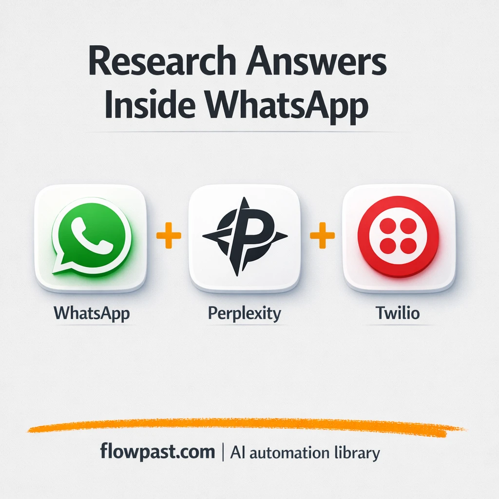 WhatsApp + Twilio: research answers that read clean - n8n workflow automation template