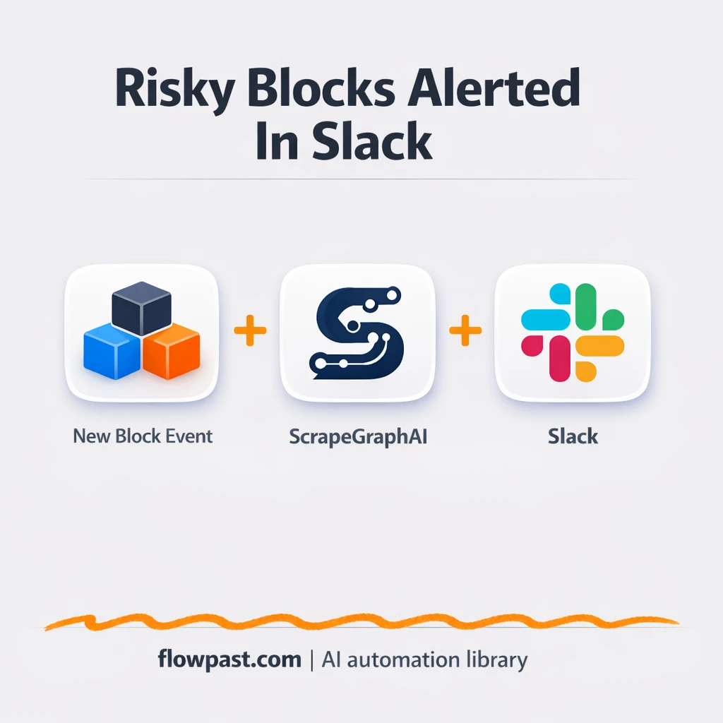 ScrapeGraphAI + Slack: blockchain risk alerts - n8n workflow automation template