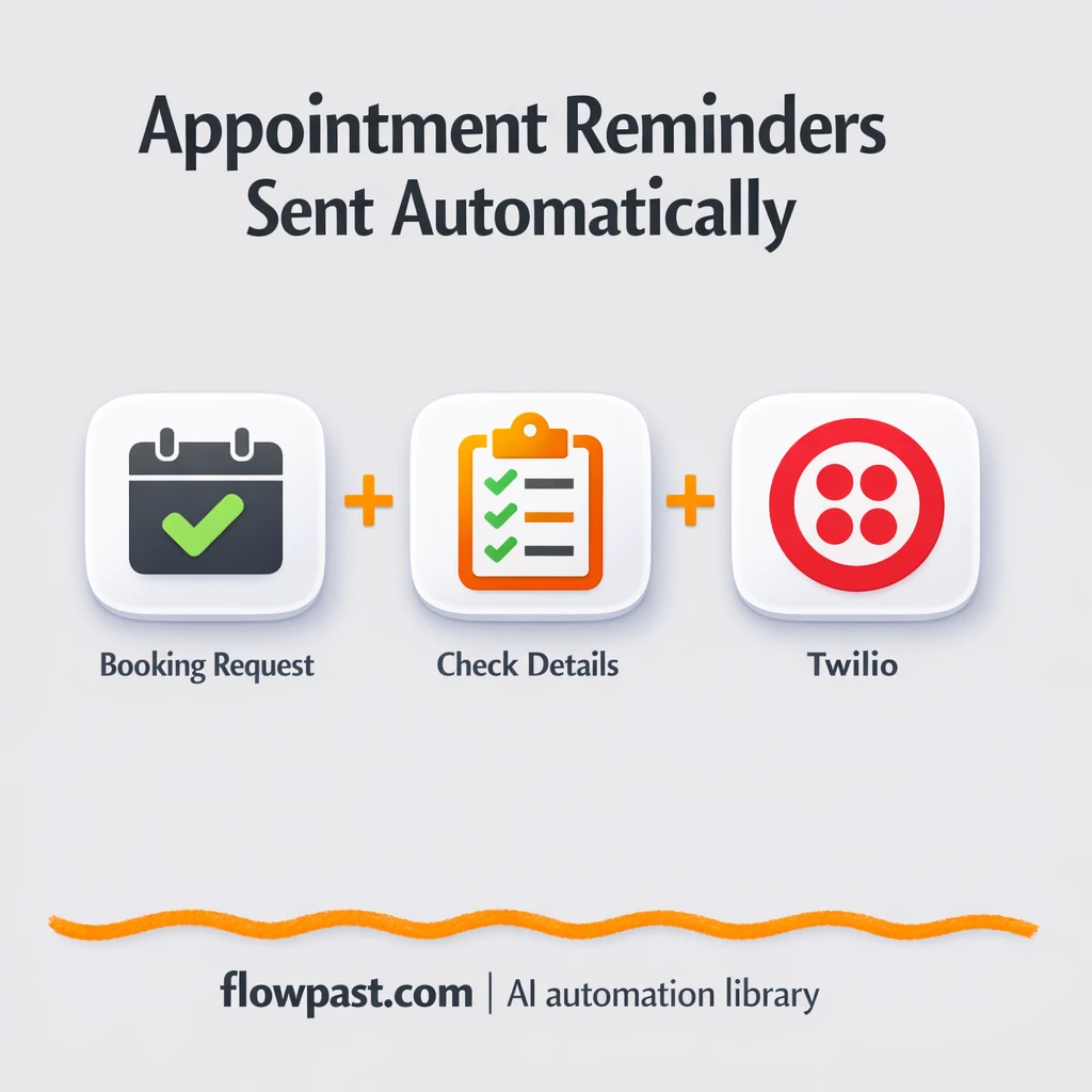 Twilio + Calendly: appointment texts sent for you - n8n workflow automation template