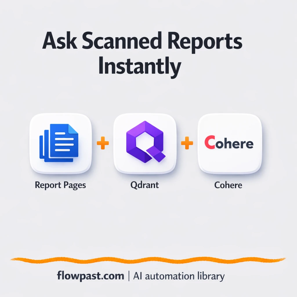 Cohere + Qdrant: answers from scanned PDFs - n8n workflow automation template