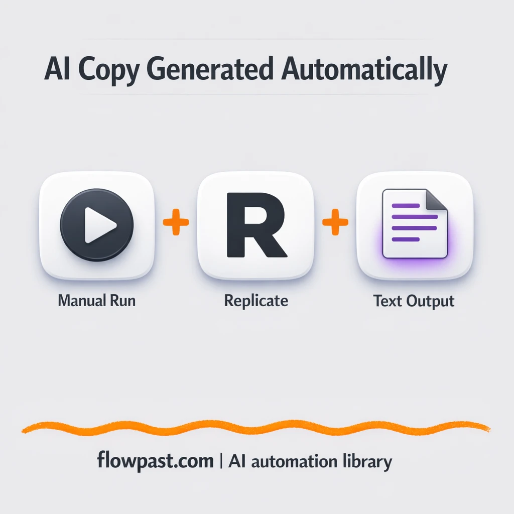 Replicate to Google Sheets, AI drafts tracked clean - n8n workflow automation template