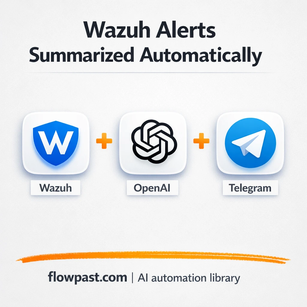 Wazuh to Telegram, clean incident alerts your team trusts - n8n workflow automation template