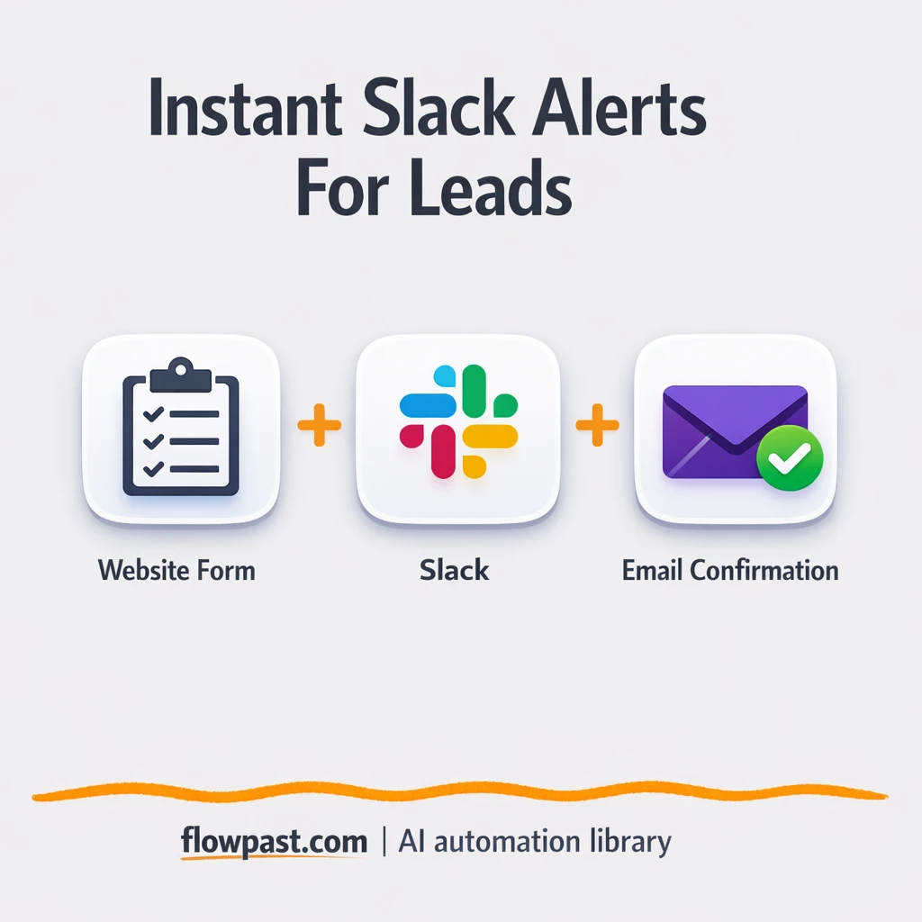 Slack + Gmail: instant contact form lead follow ups - n8n workflow automation template