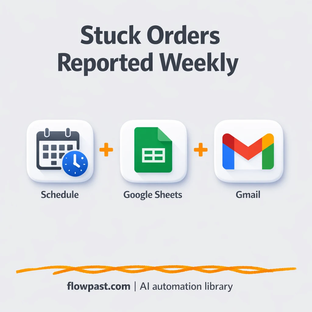 Magento 2 to Google Sheets, spot stuck orders fast - n8n workflow automation template