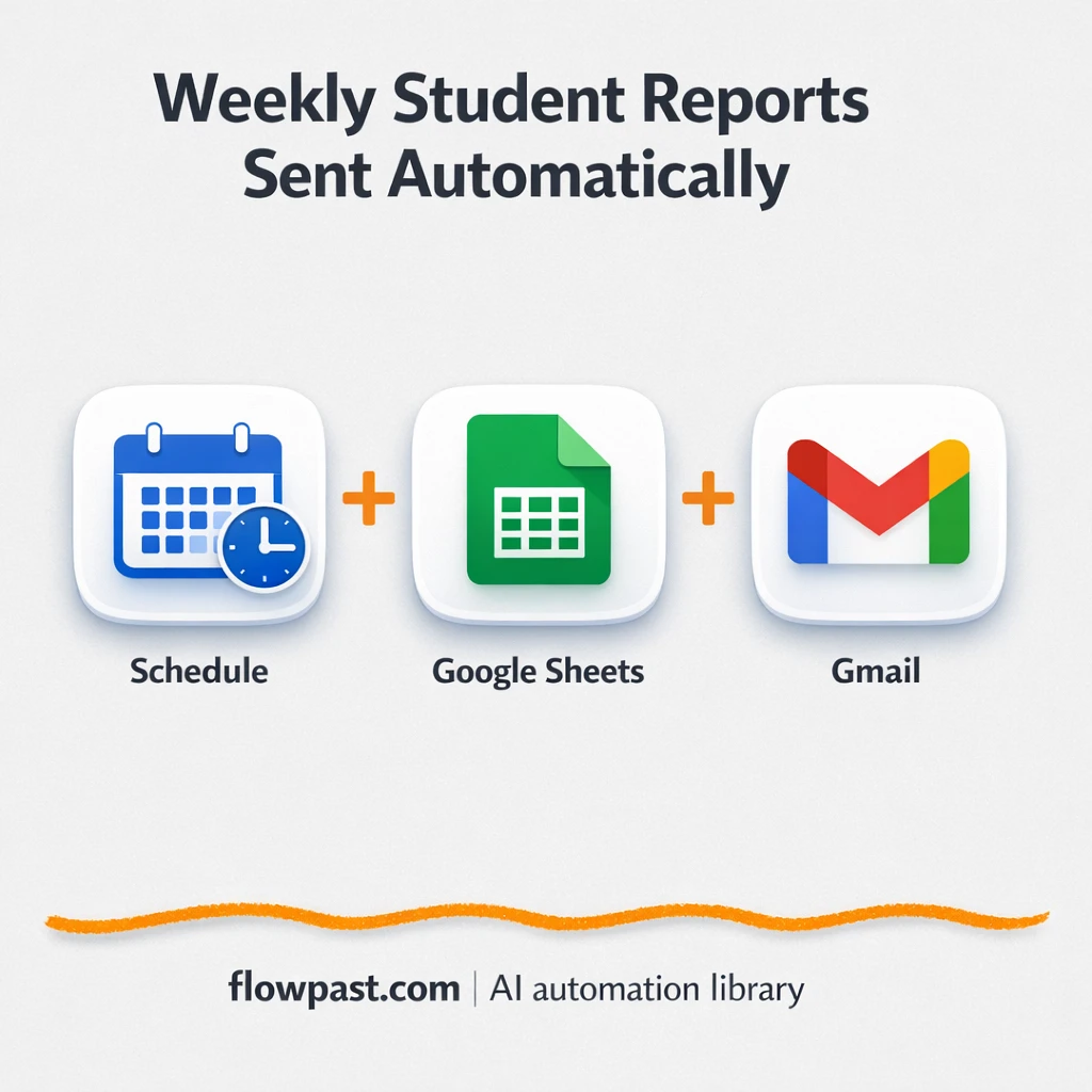 Gmail + Google Sheets: parent reports sent and logged - n8n workflow automation template