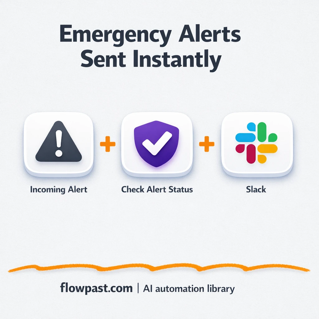 Slack + Gmail emergency alerts that stay consistent - n8n workflow automation template