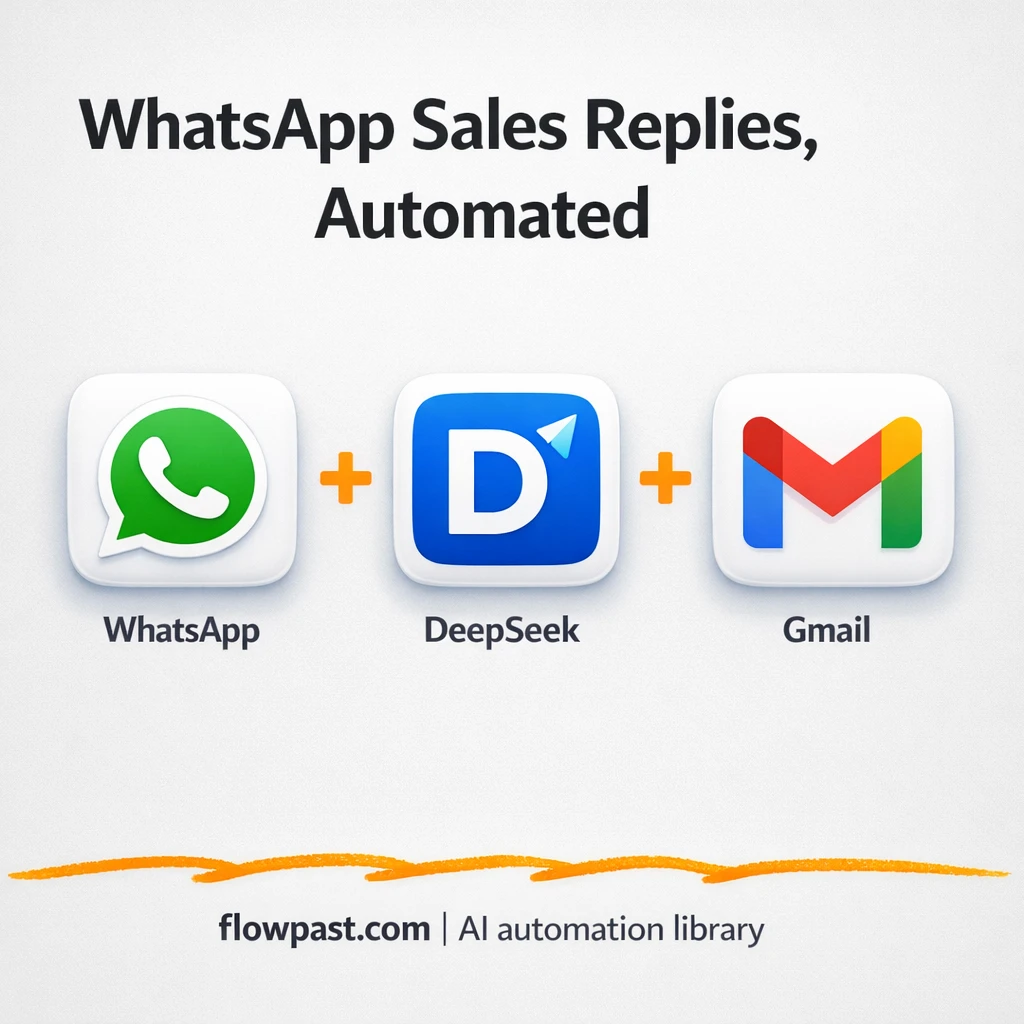WhatsApp + Google Sheets: replies that close more sales - n8n workflow automation template