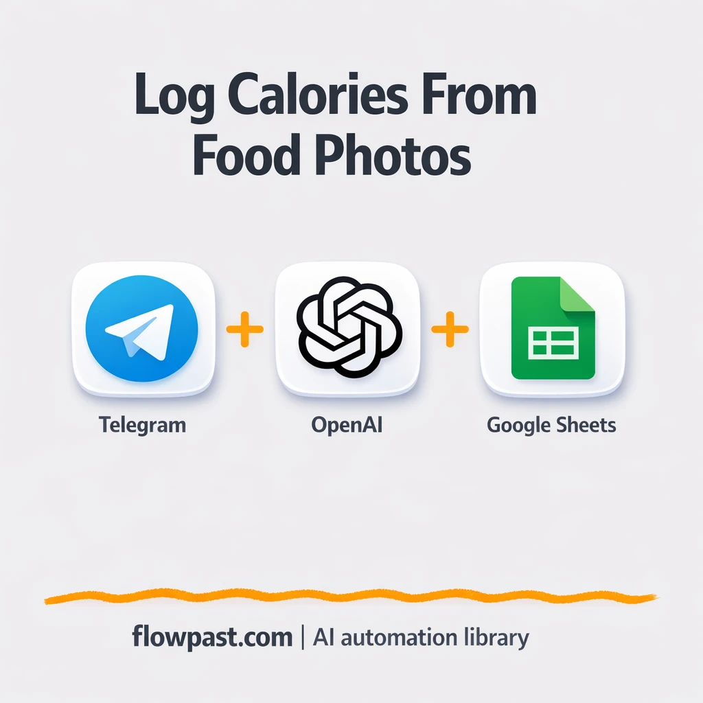 Telegram + Google Sheets: calorie logs from photos - n8n workflow automation template