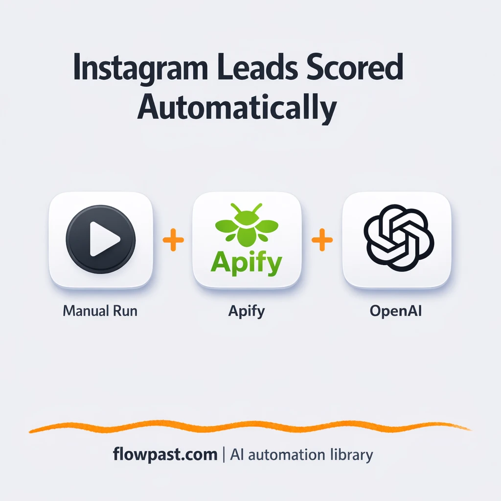 Instagram + Google Sheets, smarter influencer lead scoring - n8n workflow automation template