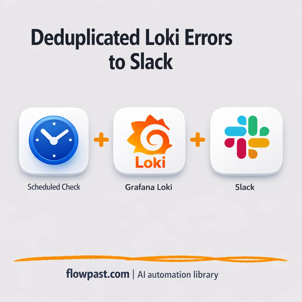 Grafana Loki to Slack, fewer alerts that matter - n8n workflow automation template