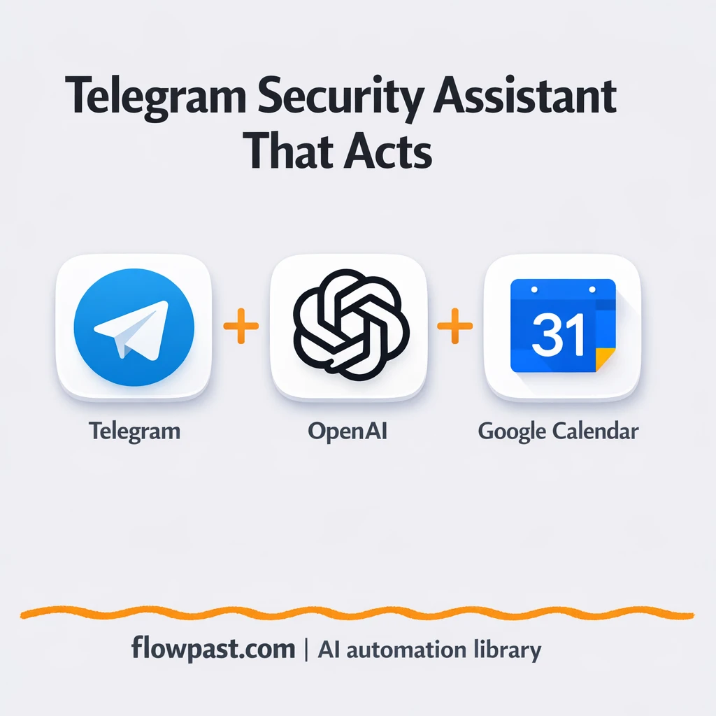 Telegram + Google Calendar, triage follow ups done - n8n workflow automation template