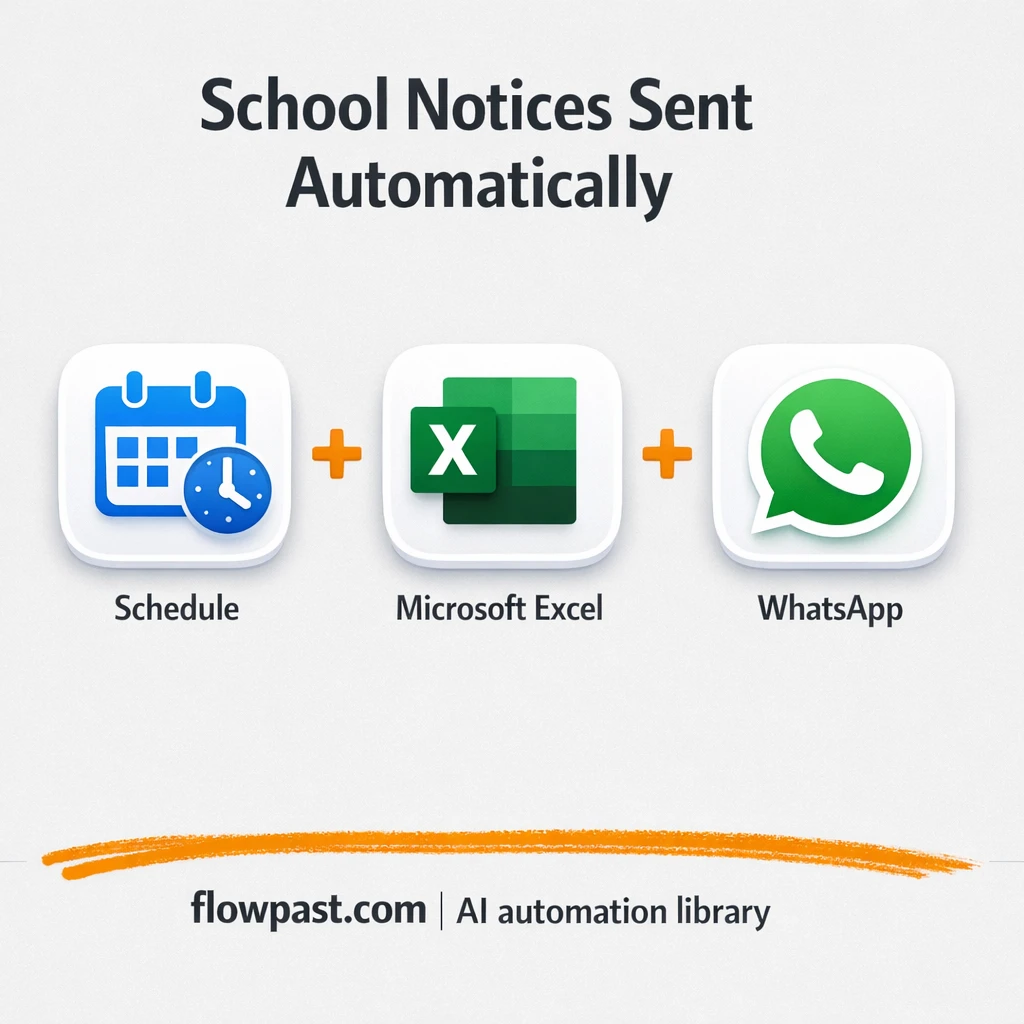Google Sheets to WhatsApp, school notices sent reliably - n8n workflow automation template