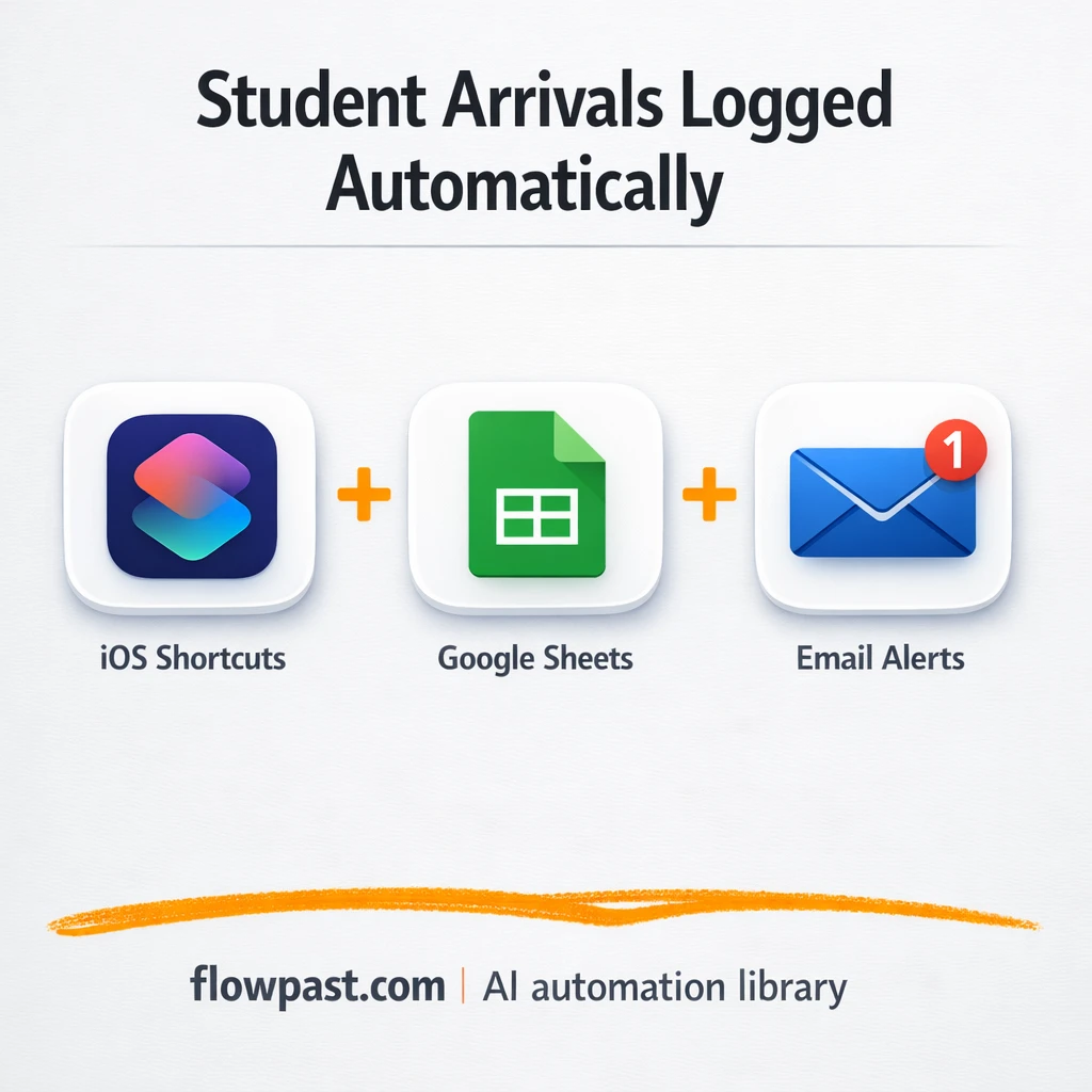 iOS Shortcuts + Google Sheets, arrivals logged fast - n8n workflow automation template