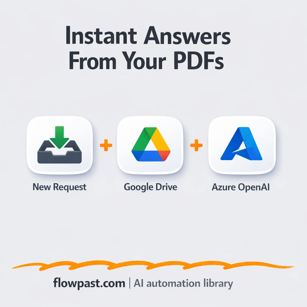 Google Drive PDFs to Azure OpenAI, instant answers - n8n workflow automation template