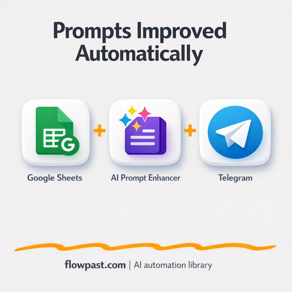 Google Sheets + Telegram: better prompts, less rework - n8n workflow automation template