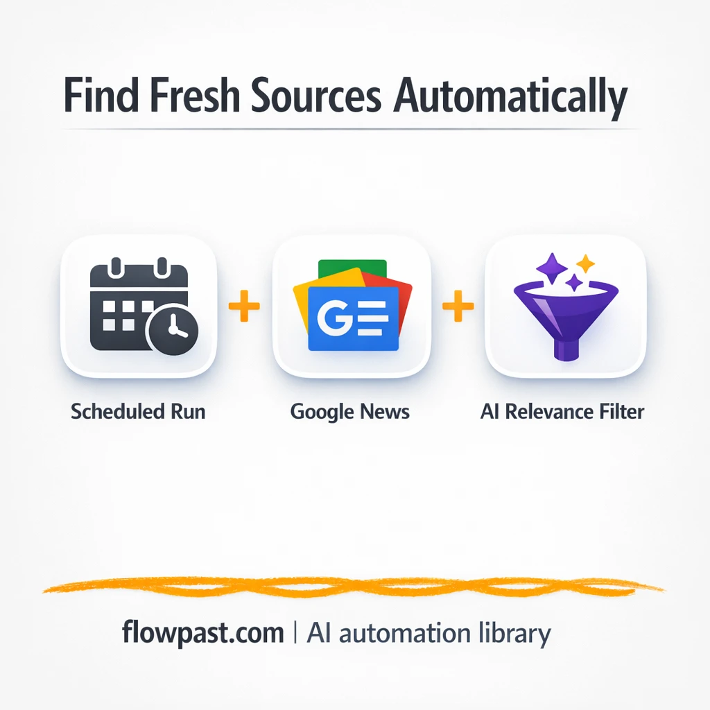 SerpAPI to Google Sheets, fresh source lists ready - n8n workflow automation template