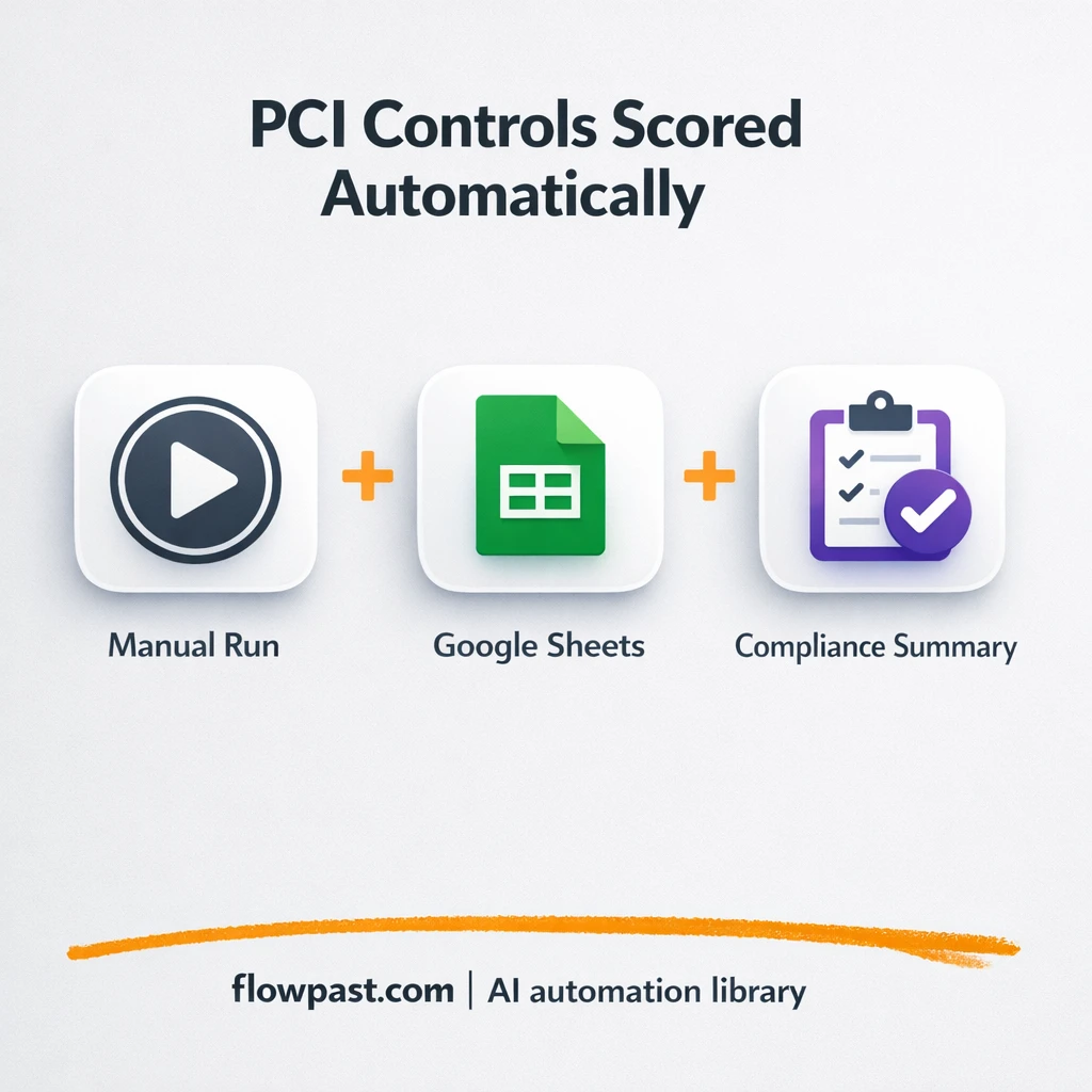 Google Sheets + OpenAI for faster PCI control reviews - n8n workflow automation template