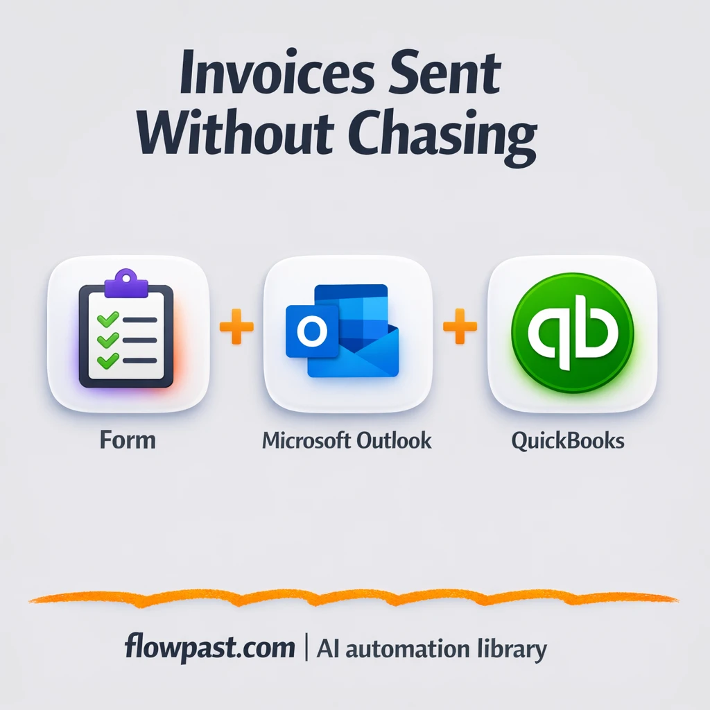 QuickBooks + Outlook: invoices sent with clean details - n8n workflow automation template