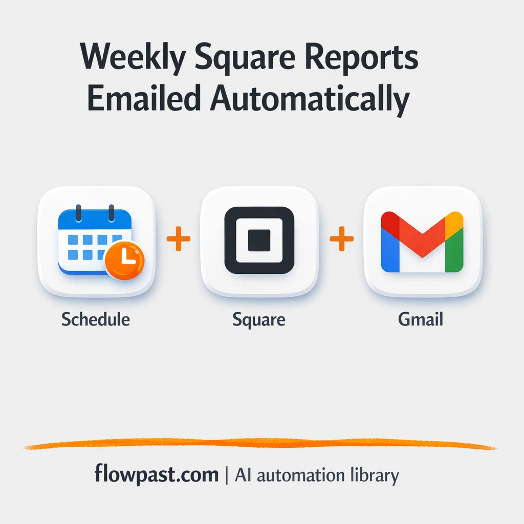 Square to Gmail, weekly sales CSVs sent for you - n8n workflow automation template